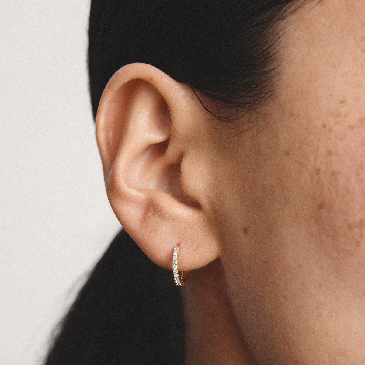 Thomas Sabo Hoop earrings with zirconia TCR776MY TCR776MY view 2