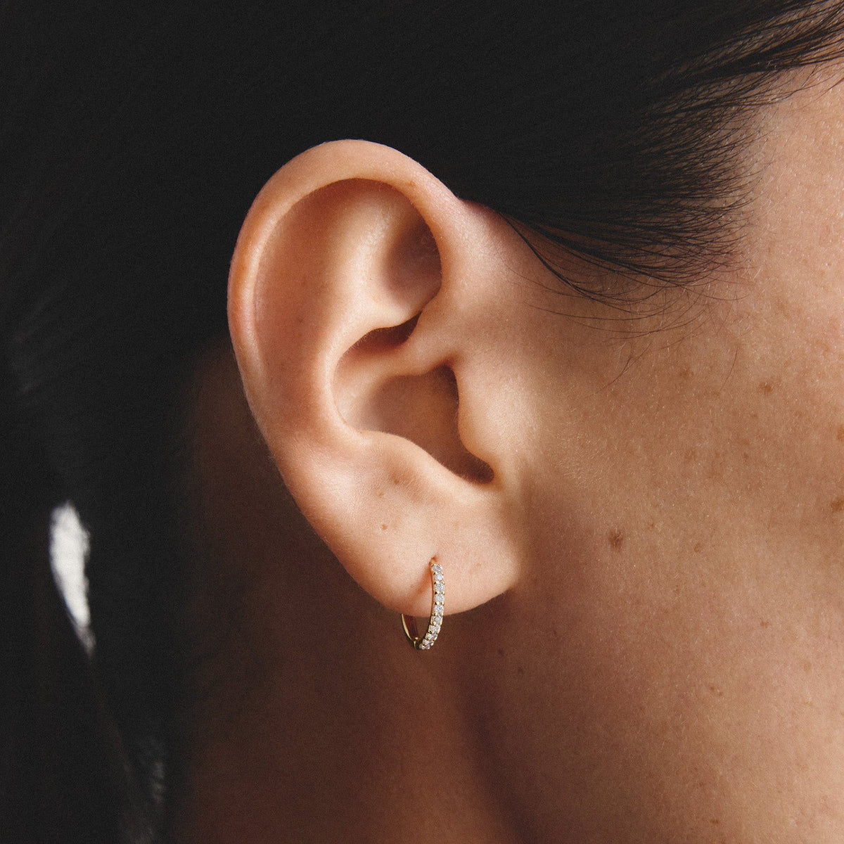 Thomas Sabo Hoop earrings with zirconia TCR776MY TCR776MY view 3