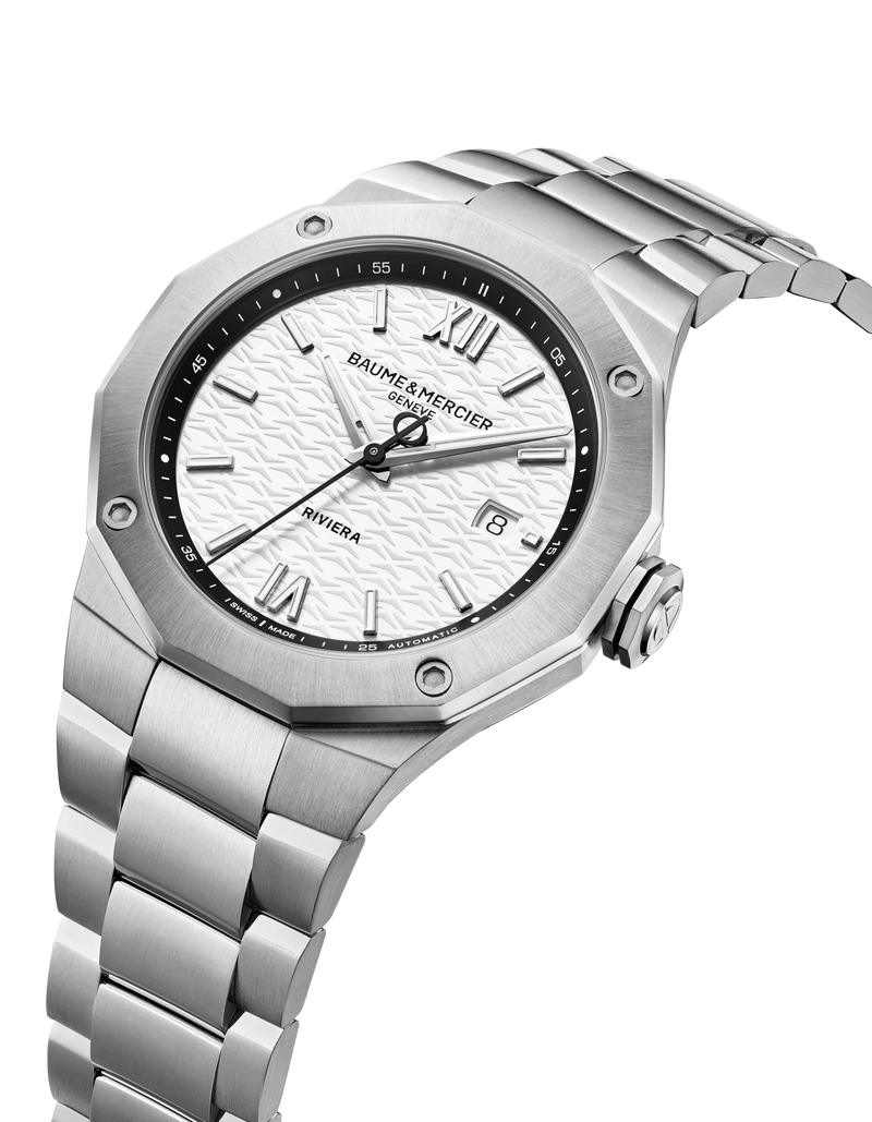 Baume & Mercier Riviera White Dial Automatic 42mm Watch M0A10829