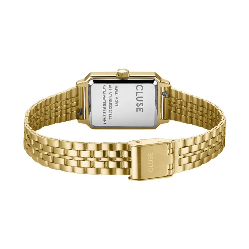 CLUSE Fluette Gold Sand Textured Gold Link Watch CW11511