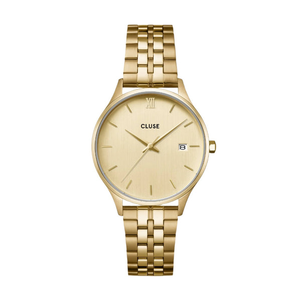 CLUSE Minuit Date Full Gold Link Watch CW14301