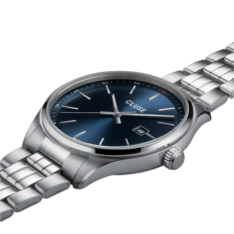 CLUSE Antheor Blue Dial Silver Stainless Steel Link Watch CW20903