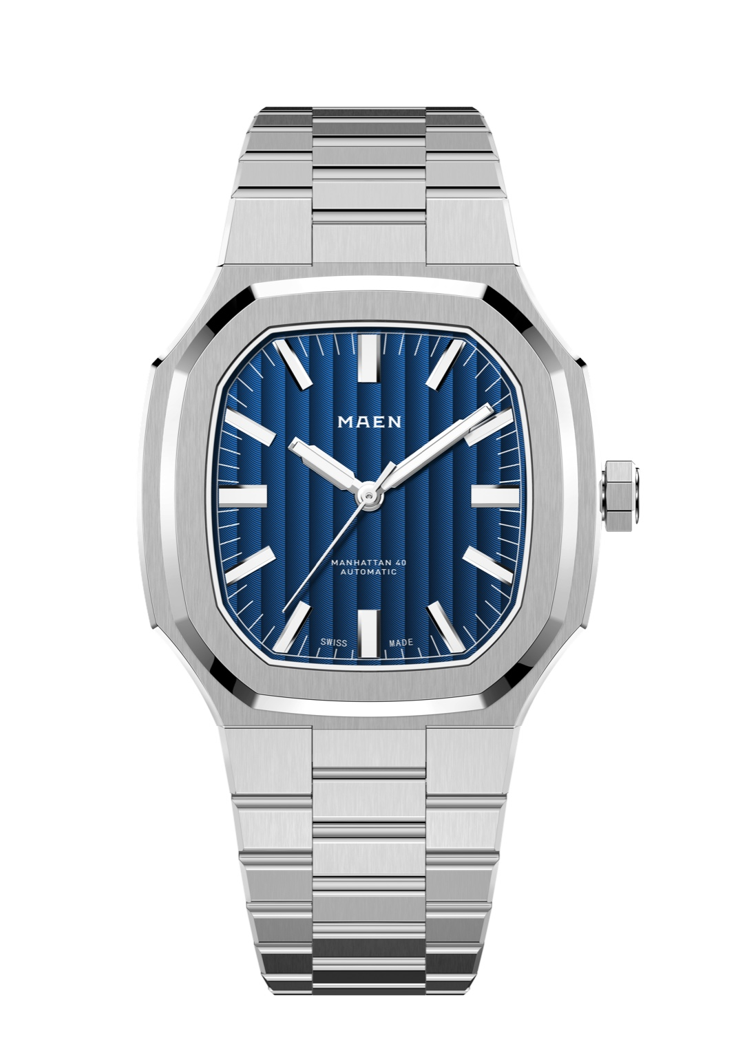 MAEN Manhattan 40 Blue Dial No Date Display Automatic Watch M3.1.2