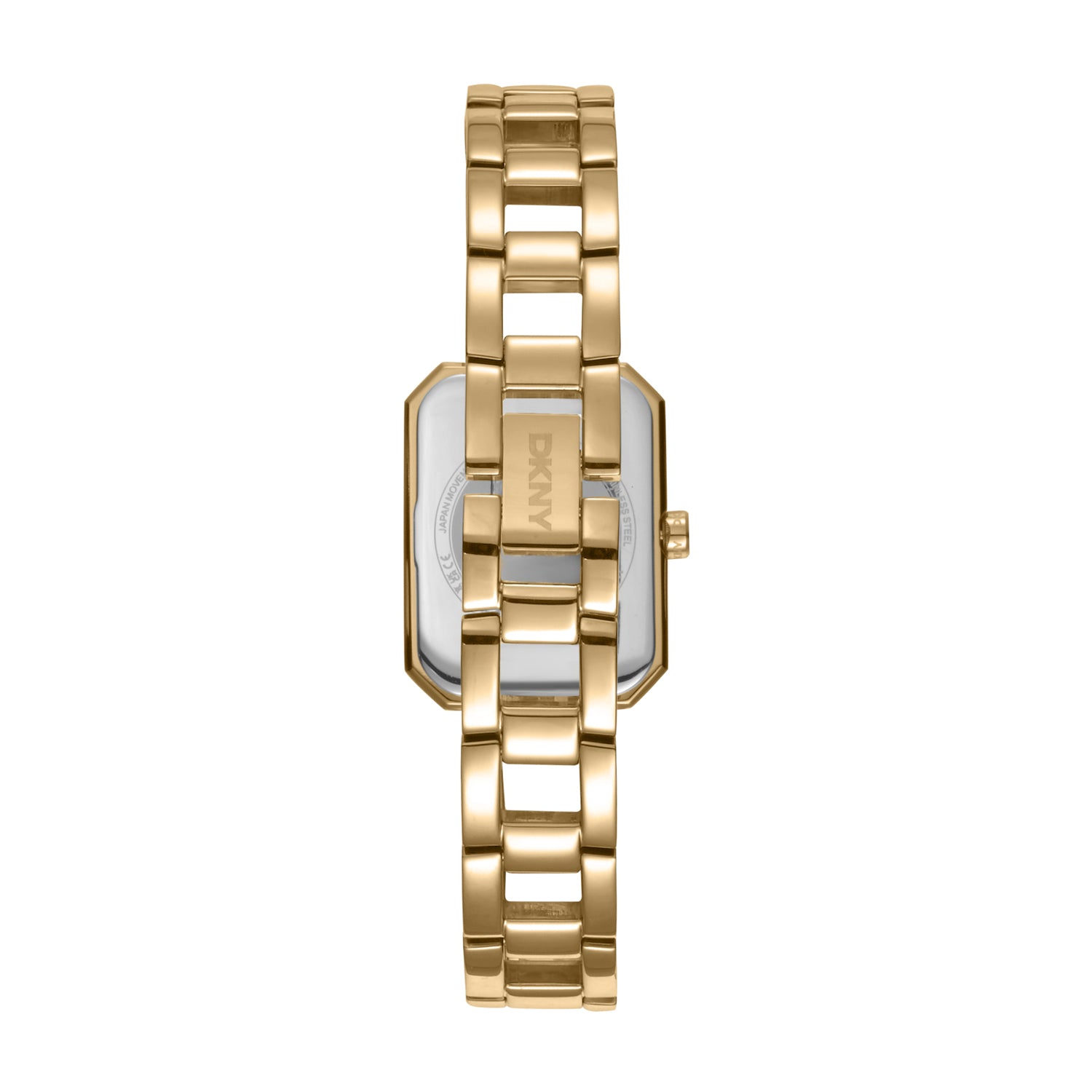 DKNY Uptown Midi Gold Stainless Steel Womens Watch Black Dial