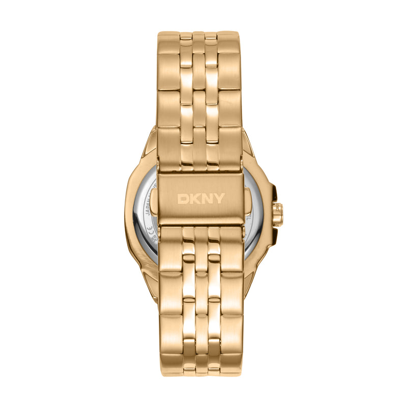 DKNY Brooklyn Midi Champagne Dial Stainless Steel Watch DK1L012M0065