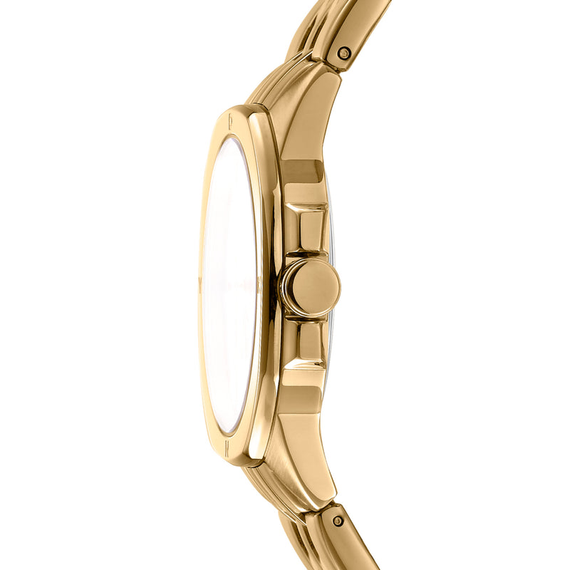 DKNY Brooklyn Midi Champagne Dial Stainless Steel Watch DK1L012M0065