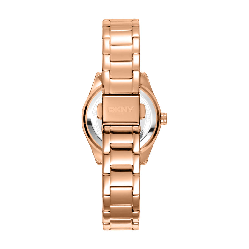 DKNY Chambers Glitz Silver Dial Stainless Steel Watch DK1L017M0065