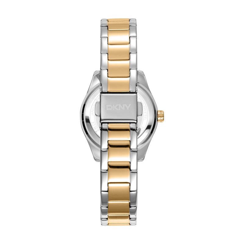 DKNY Chambers Glitz Silver Dial Stainless Steel Watch DK1L017M0075