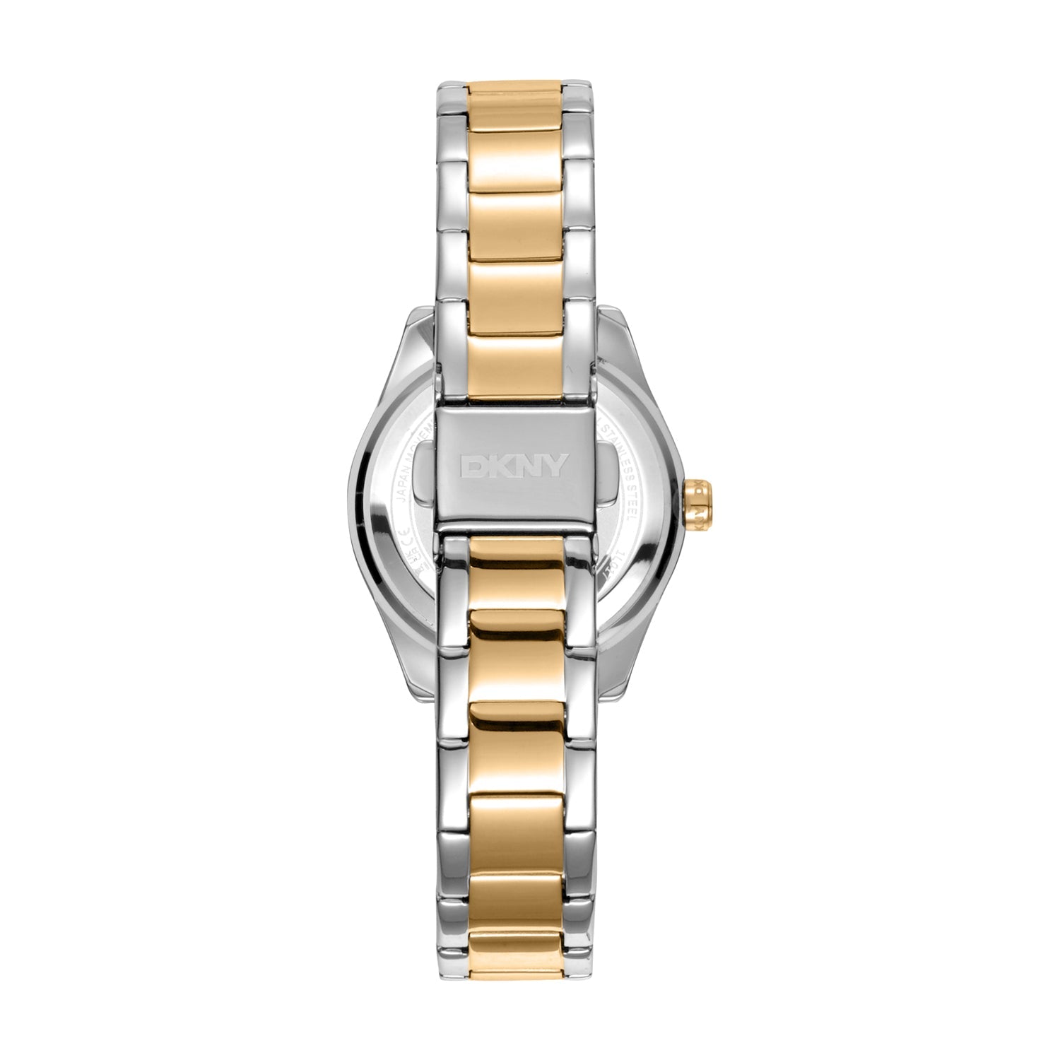 DKNY Chambers Glitz Two Tone Stainless Steel Womens 30mm Watch