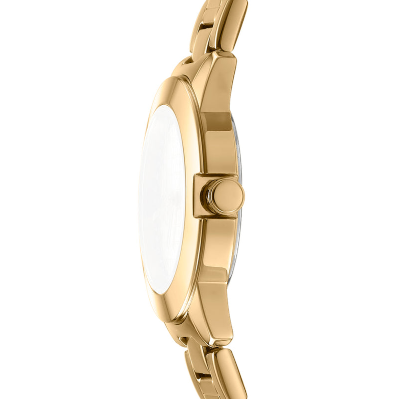 DKNY Park Ave Logo Champagne Dial Stainless Steel Watch DK1L021M0055