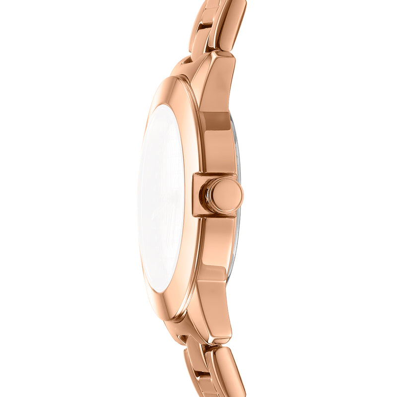 DKNY Park Ave Logo Rose Gold Dial Stainless Steel Watch DK1L021M0065