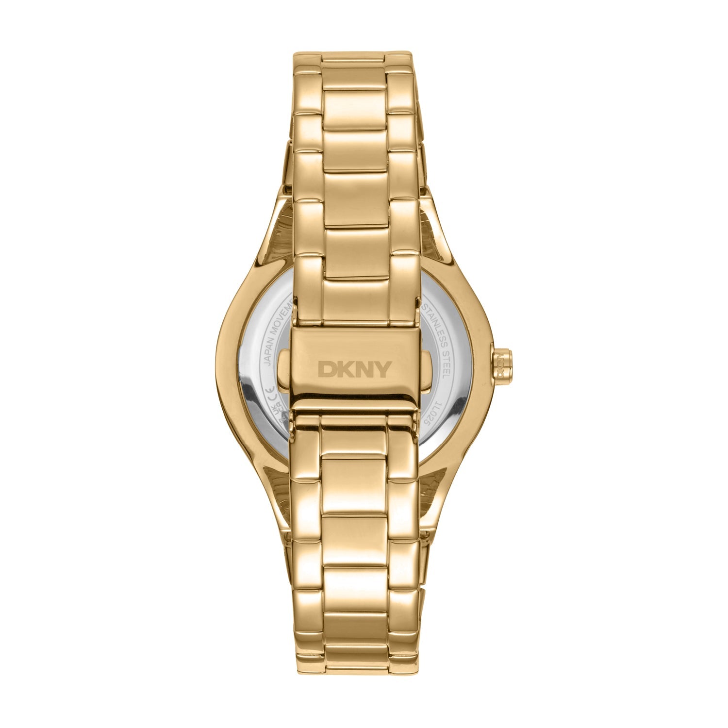 DKNY Gold Stainless Steel 38mm Womens Watch Silver Dial Elegant