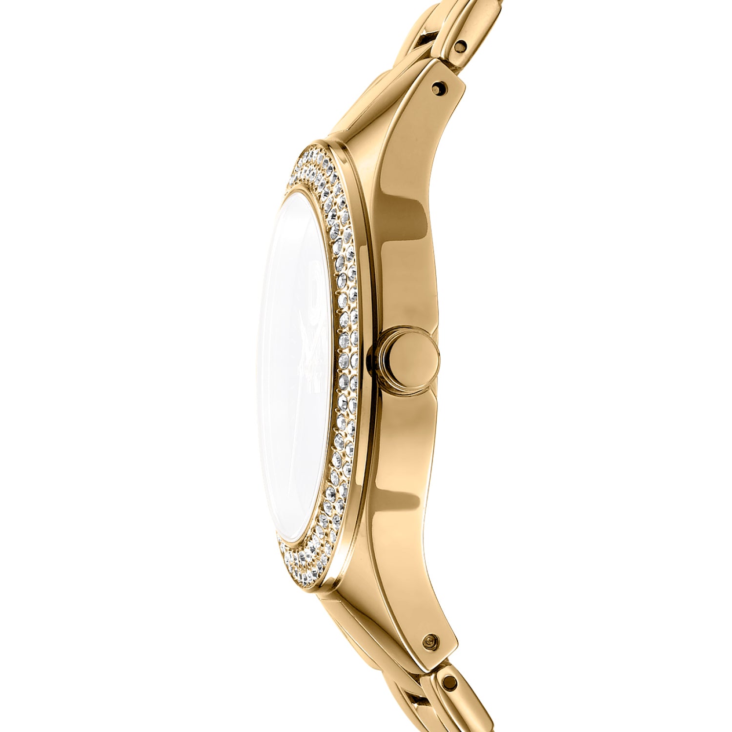 DKNY Parsons Glitz Silver Dial Stainless Steel Watch DK1L025M0045