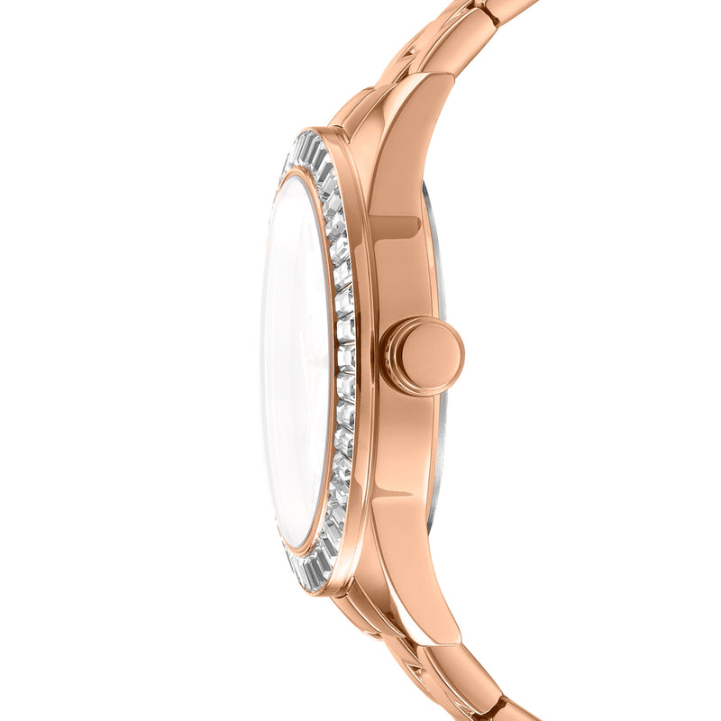 DKNY Nolita Multi Glitz Rose Gold Dial Stainless Steel Watch DK1L027M0065