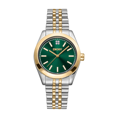 DKNY Nolita Midi Green Dial Stainless Steel Watch DK1L029M0085