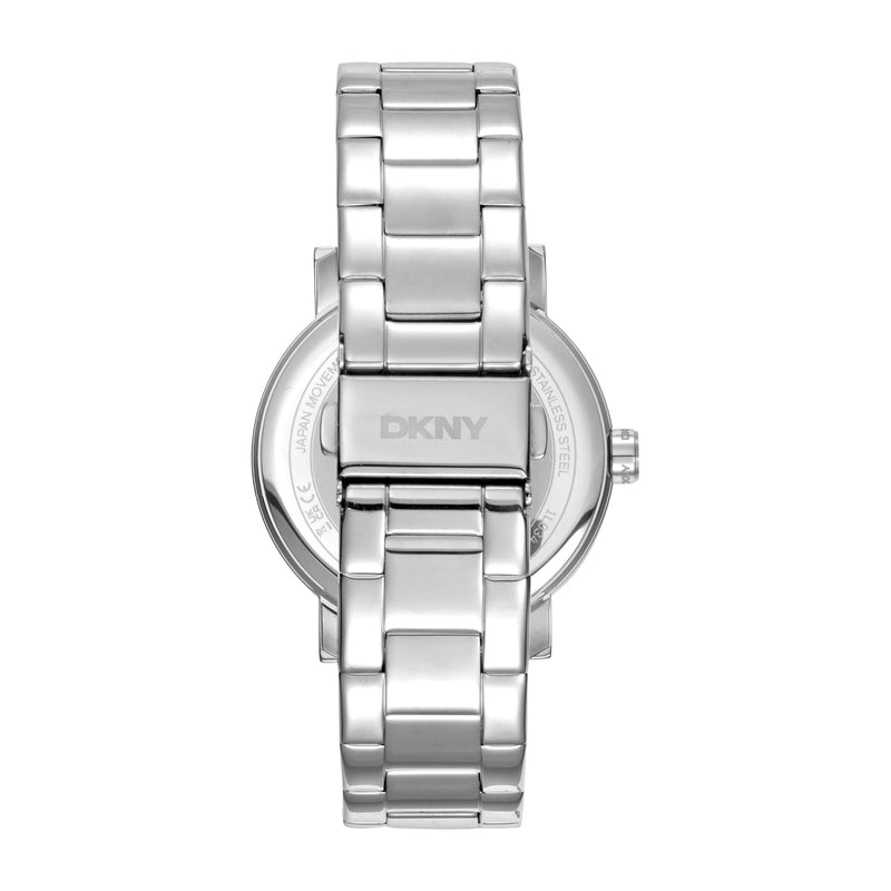 DKNY Soho Maxi Silver Dial Stainless Steel Watch DK1L034M0035