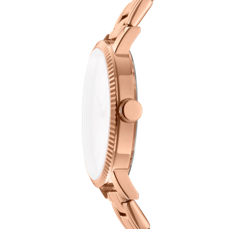 DKNY Soho Maxi Rose Gold Dial Stainless Steel Watch DK1L034M0065