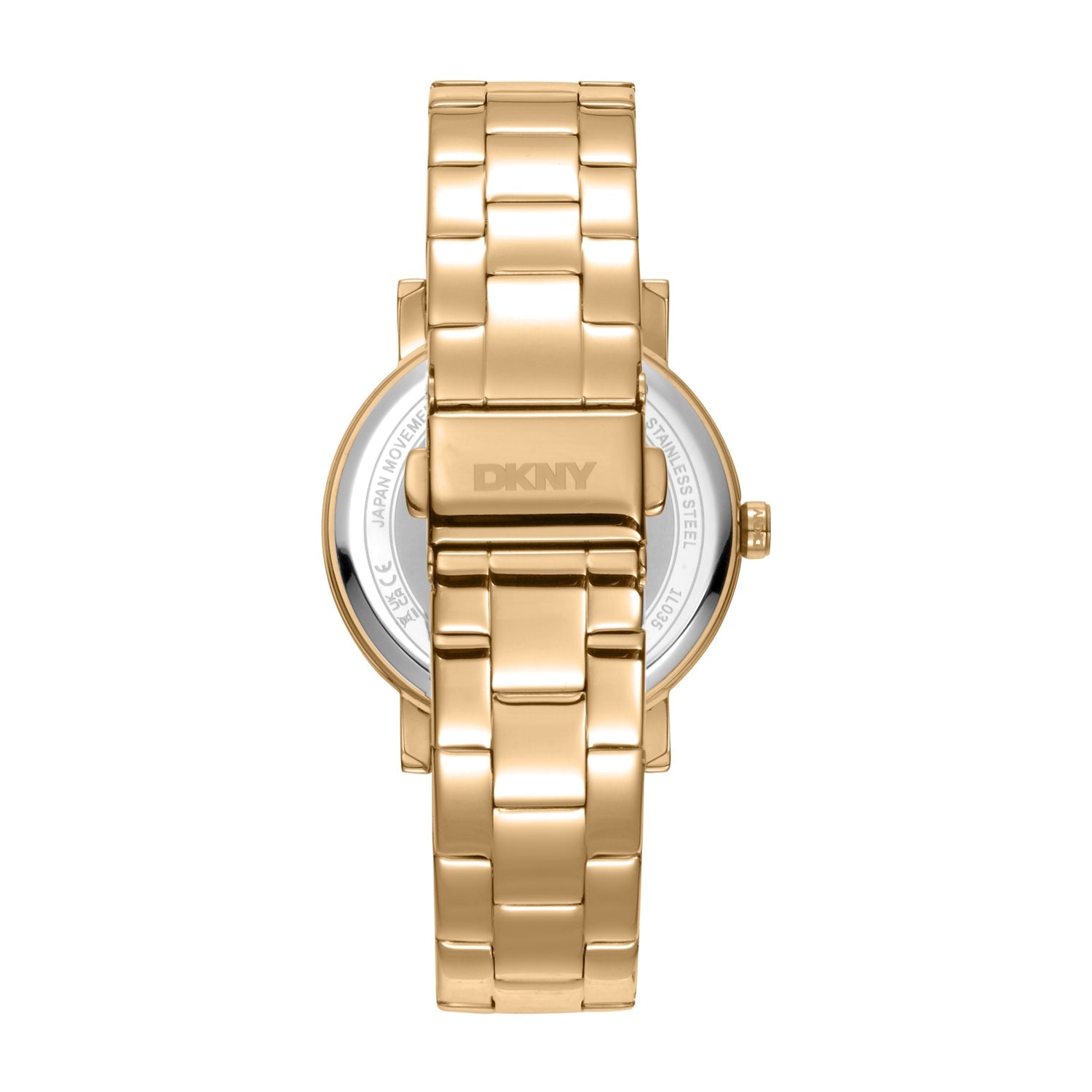 DKNY Soho Gold Stainless Steel Womens Watch Silver Dial 36mm