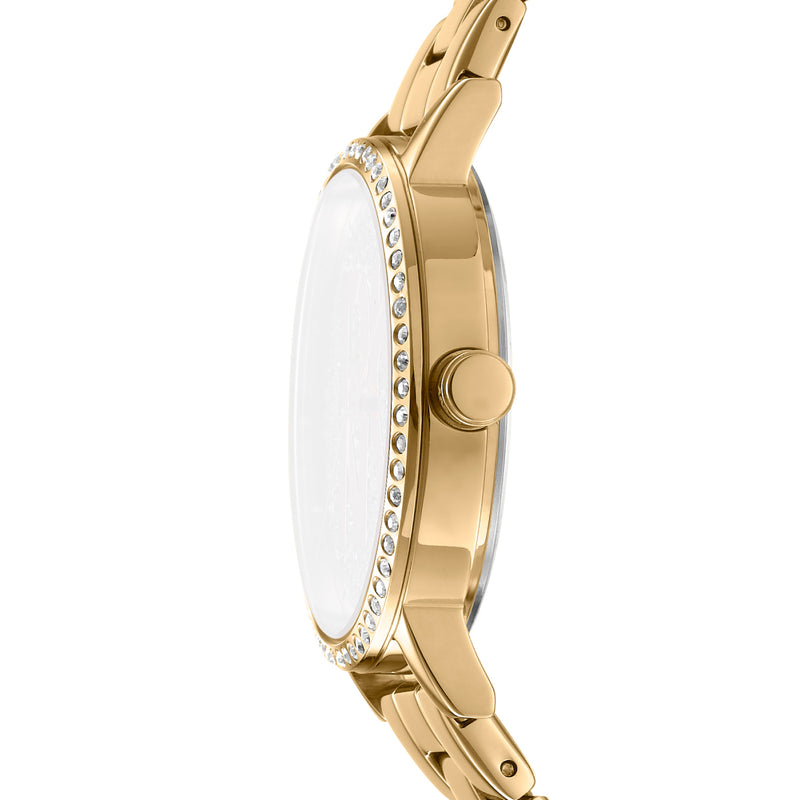 DKNY Soho Logo Silver Dial Stainless Steel Watch DK1L035M0055