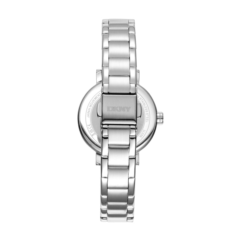 DKNY Soho Glitz Silver Dial Stainless Steel Watch DK1L038M0045