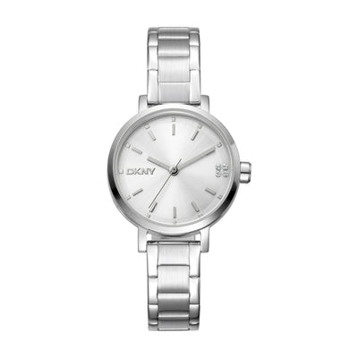 DKNY Soho Glitz Silver Dial Stainless Steel Watch DK1L038M0045