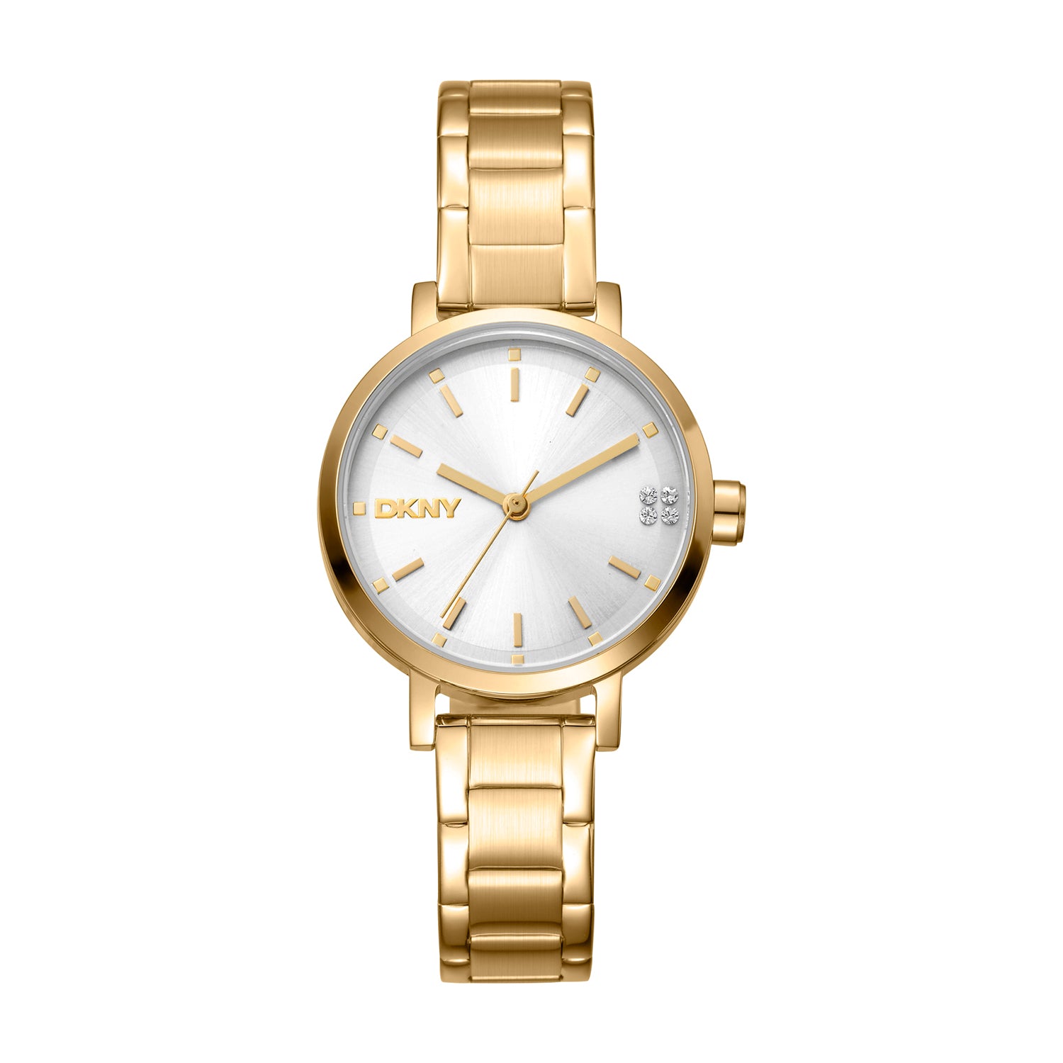DKNY Soho Glitz Silver Dial Stainless Steel Watch DK1L038M0055