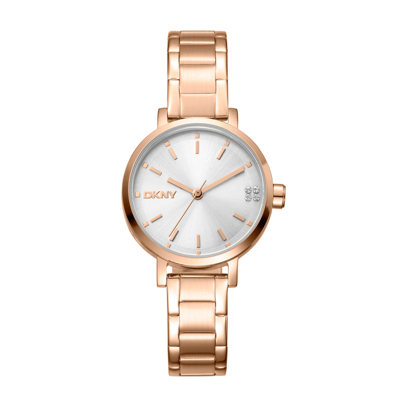 DKNY Soho Glitz Silver Dial Stainless Steel Watch DK1L038M0065