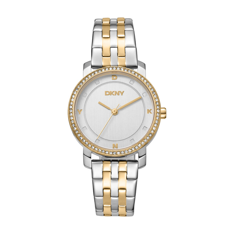 DKNY Astoria Glitz Silver Dial Stainless Steel Watch DK1L065M0065