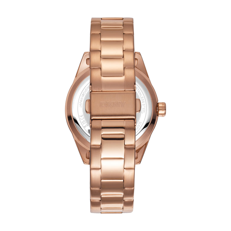 DKNY Nolita Sport Rose Gold Dial Stainless Steel Watch DK1L079M0035