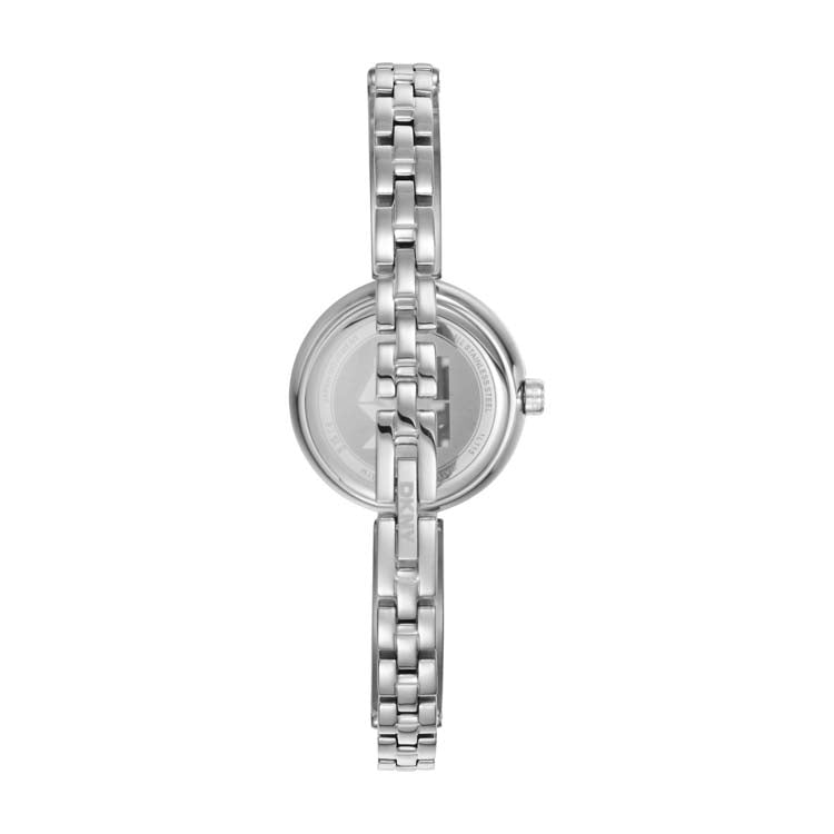 DKNY Silver Stainless Steel Womens Watch Black Dial 26mm Modern