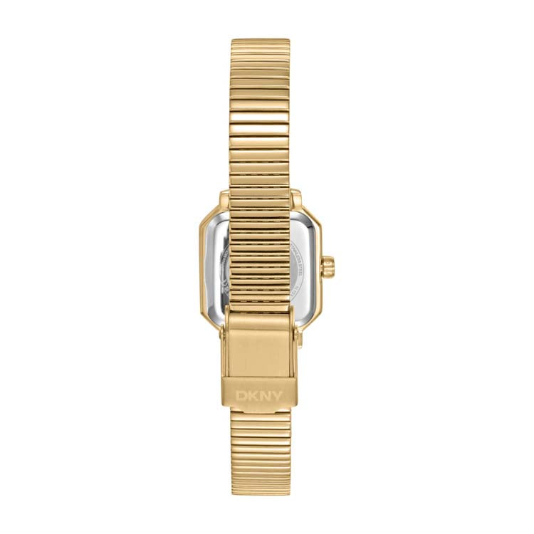 DKNY Gold Stainless Steel Watch for Women Dark Green Dial Modern