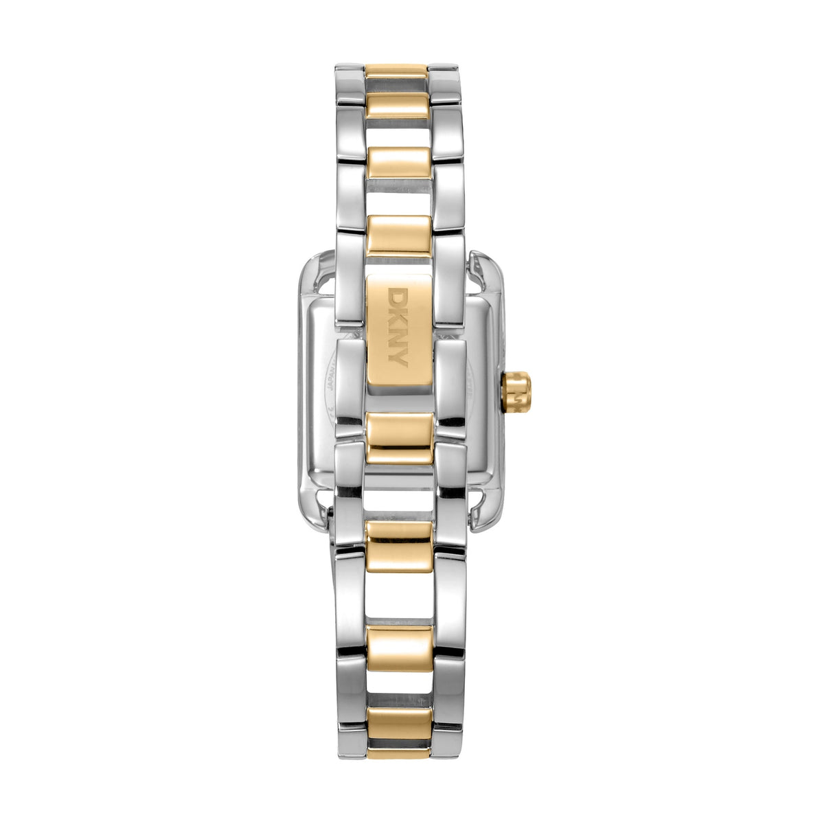 DKNY Mini Two-Tone 21x27mm Green Dial Womens Watch + Gold Bracelet DK1L143M0065
