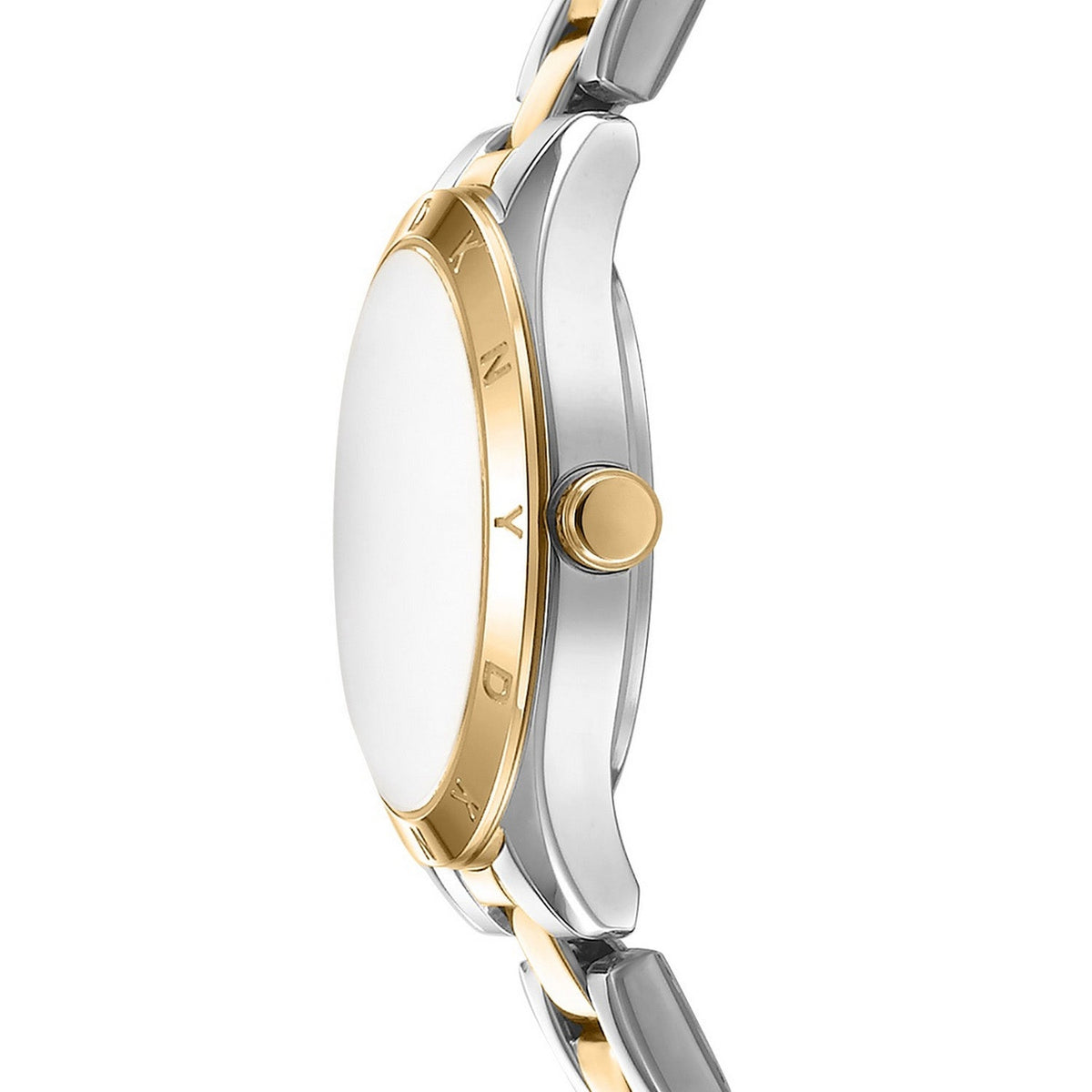DKNY Logo Green Dial Two Tone Steel Womens Watch DK1L147M0085 view 3