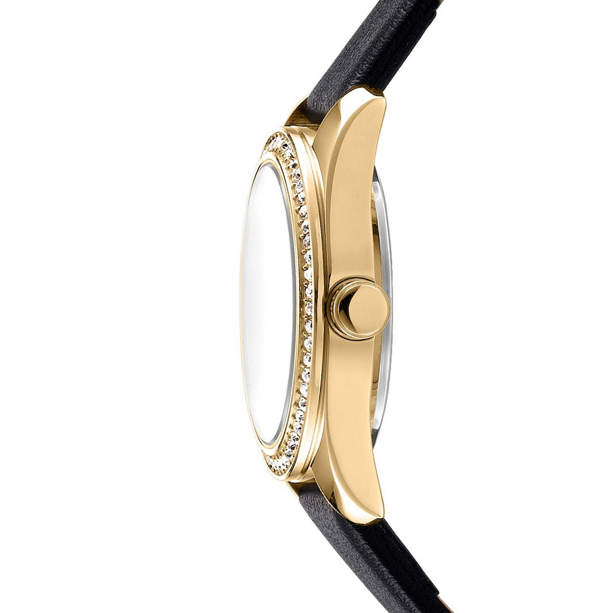 DKNY Evening Silver Dial Black Leather Womens Watch DK1L184L0025 view 3