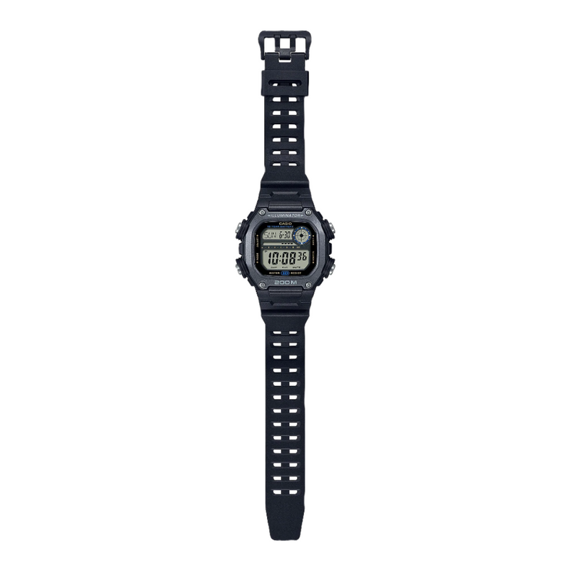Casio Digital Sports Grey Dial Black Resin Band Watch DW291HX-1A