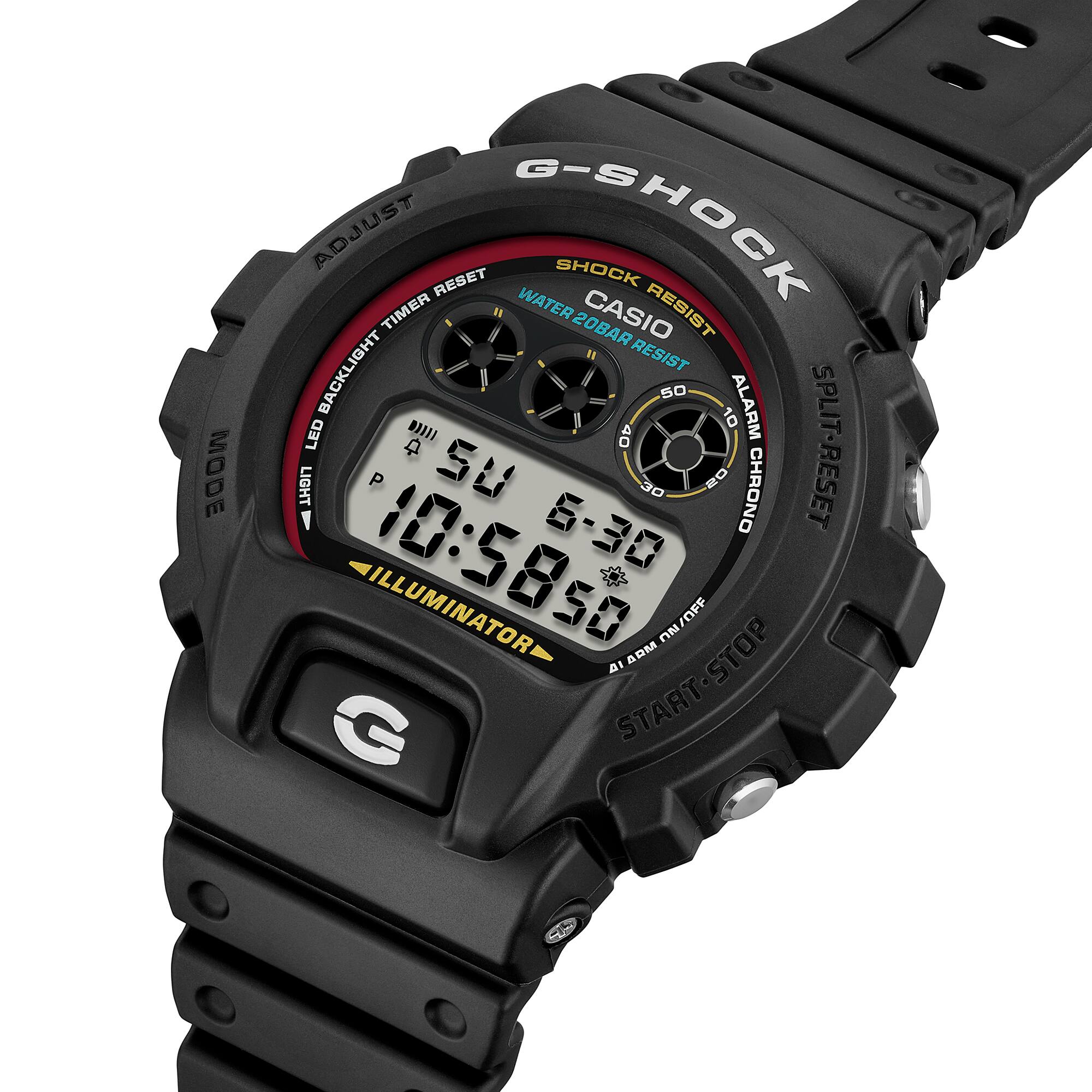 G-Shock Digital Black Dial and Resin Band Watch DW6900RL-1D