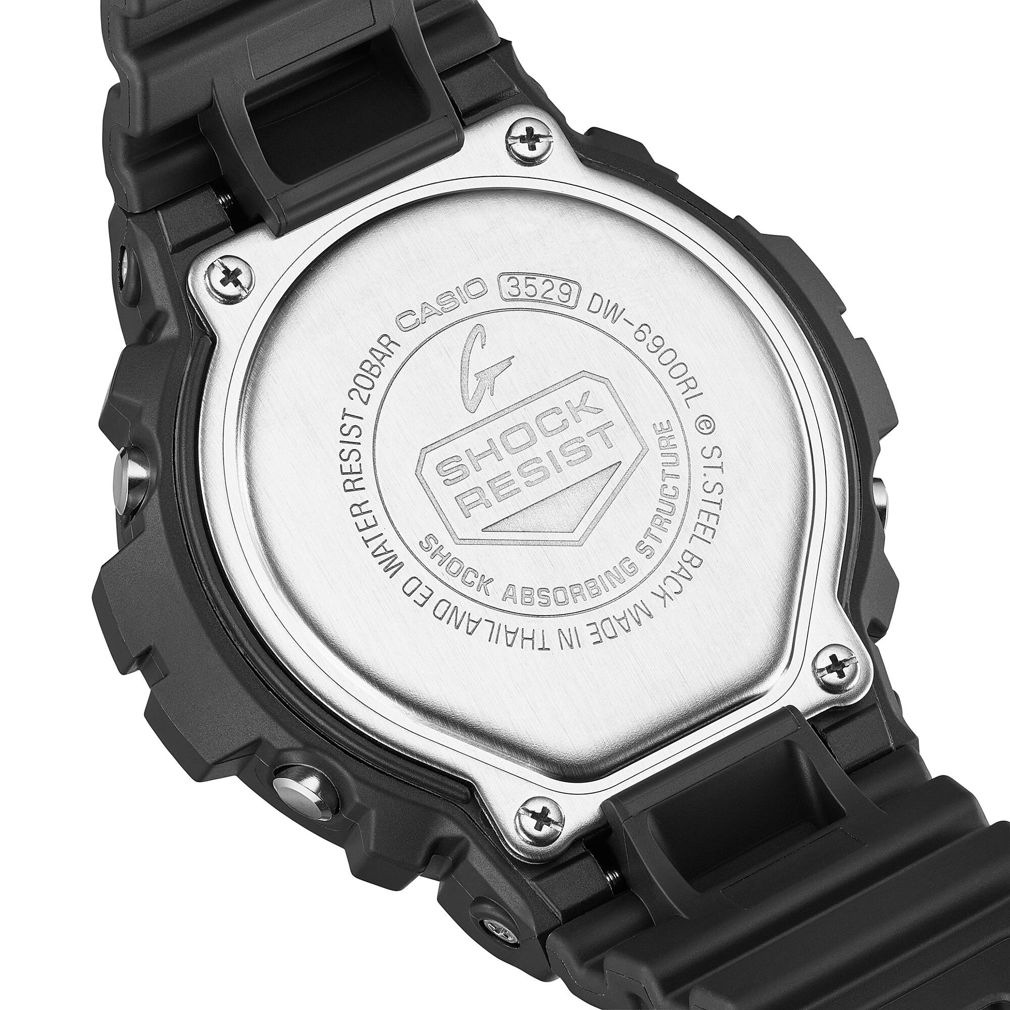 G-Shock Digital Black Dial and Resin Band Watch DW6900RL-1D
