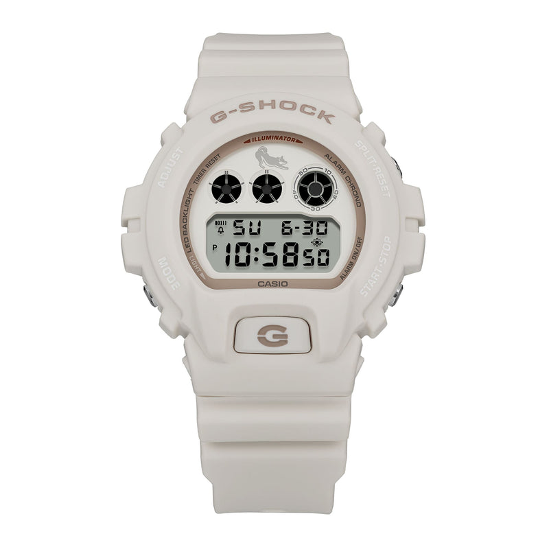 G-Shock Digital White Dial White Resin Band Watch DW6900SHB-7D