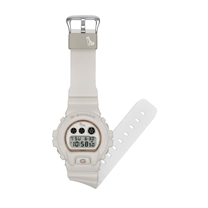 G-Shock Digital White Dial White Resin Band Watch DW6900SHB-7D