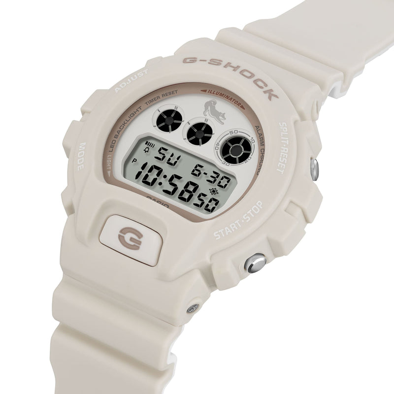 G-Shock Digital White Dial White Resin Band Watch DW6900SHB-7D