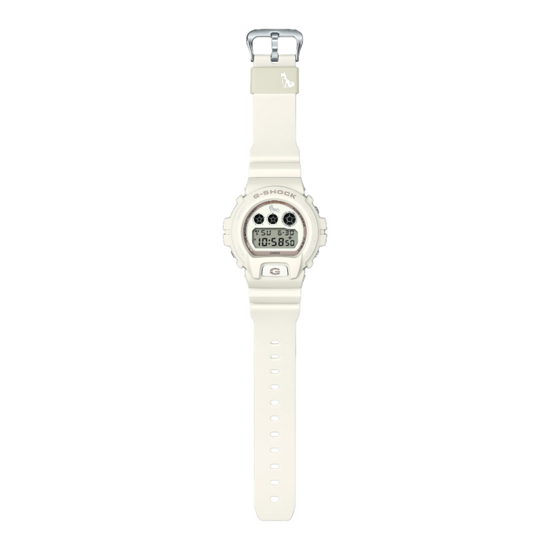 G-Shock Digital White Dial White Resin Band Watch DW6900SHB-7D