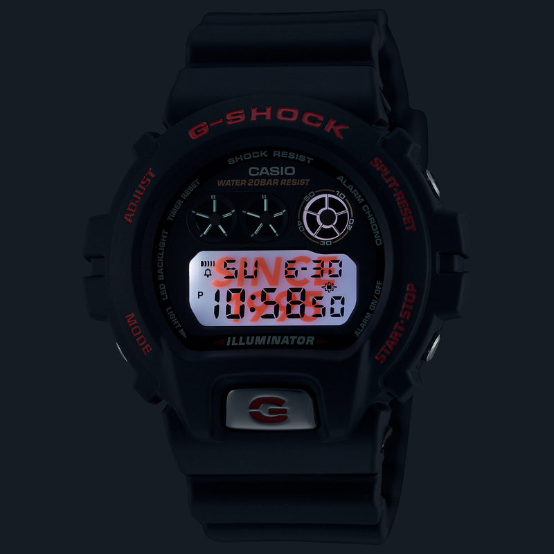 G-Shock Digital 6900 Series Grey Dial Black Resin Band Watch DW6900TR-1D