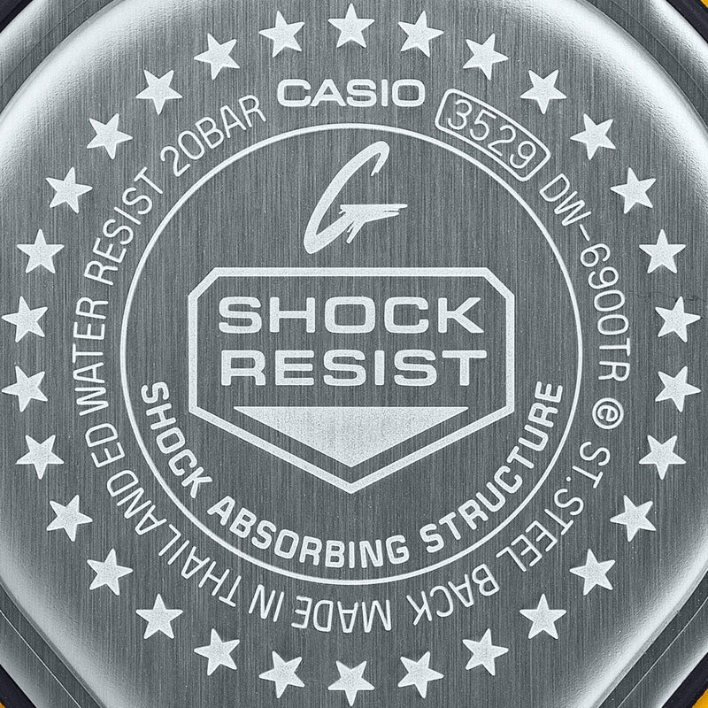 G-Shock Digital 6900 Series Grey Dial Red Resin Band Watch DW6900TR-4D