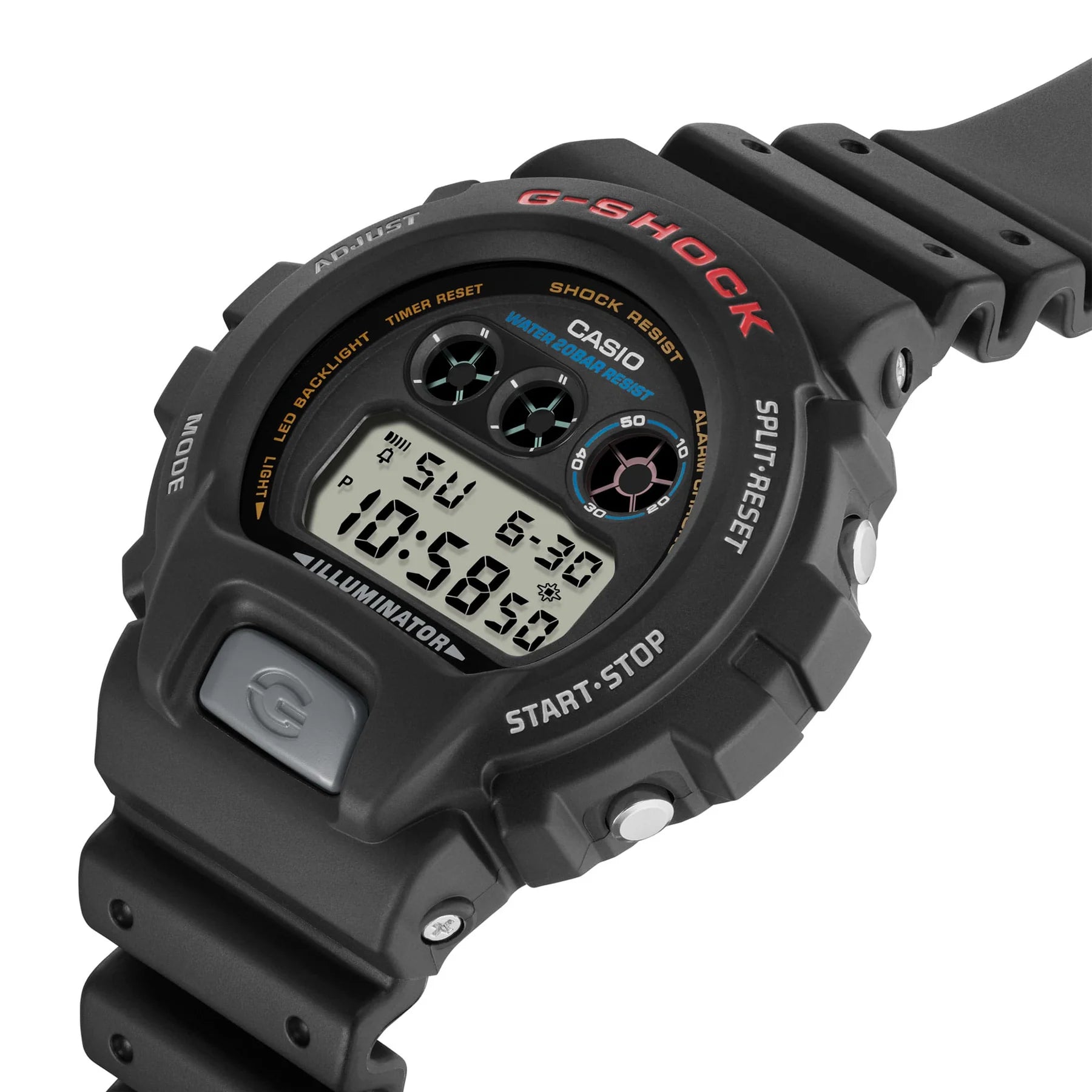 G-Shock Digital Black Dial and Resin Band Watch DW6900U-1D