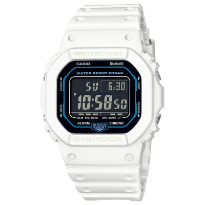 G-Shock Digital Black Dial White Resin Band Watch DWB5600SF-7D