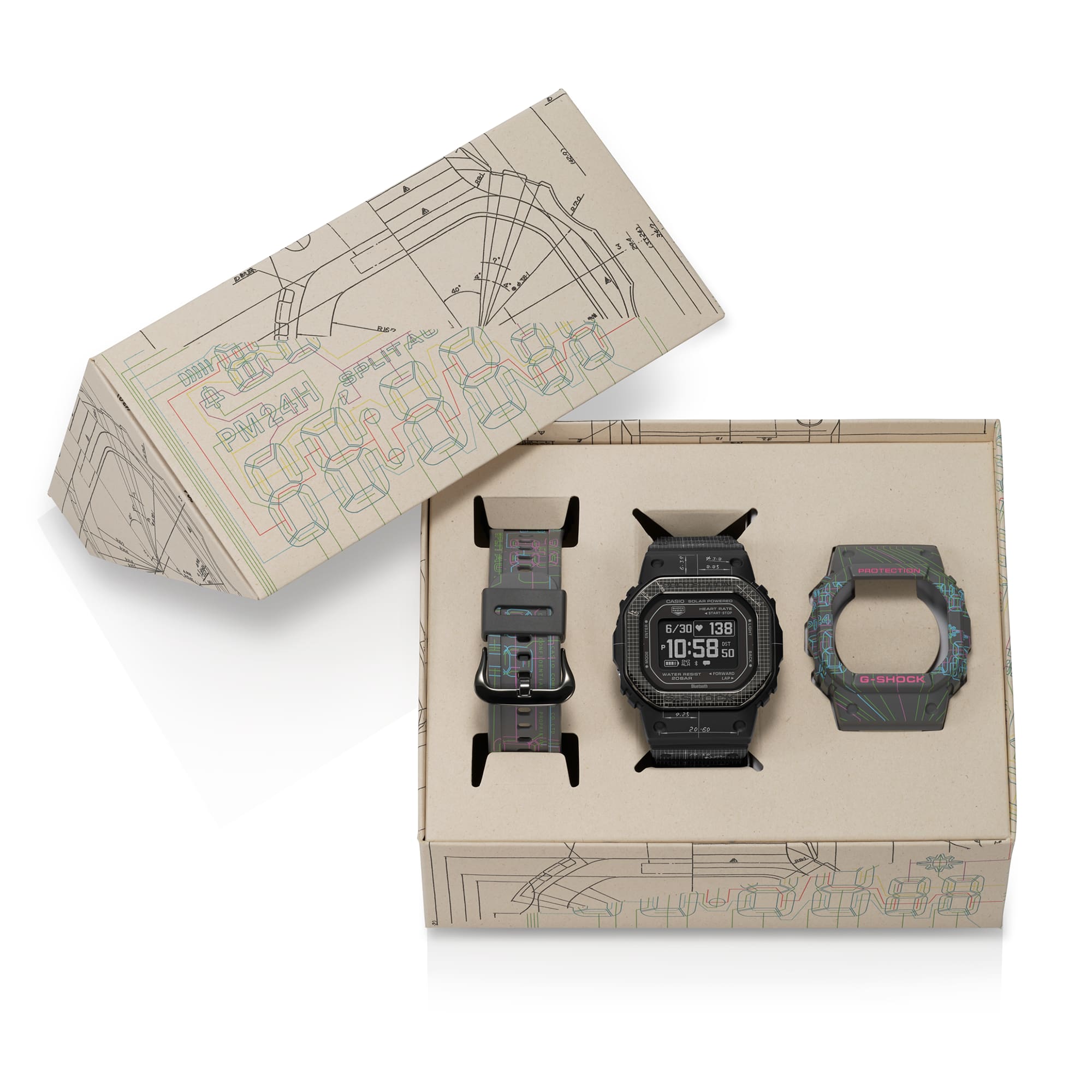 G-Shock G-Squad Black Dial Black Resin Band Watch DWH5600EX-1D