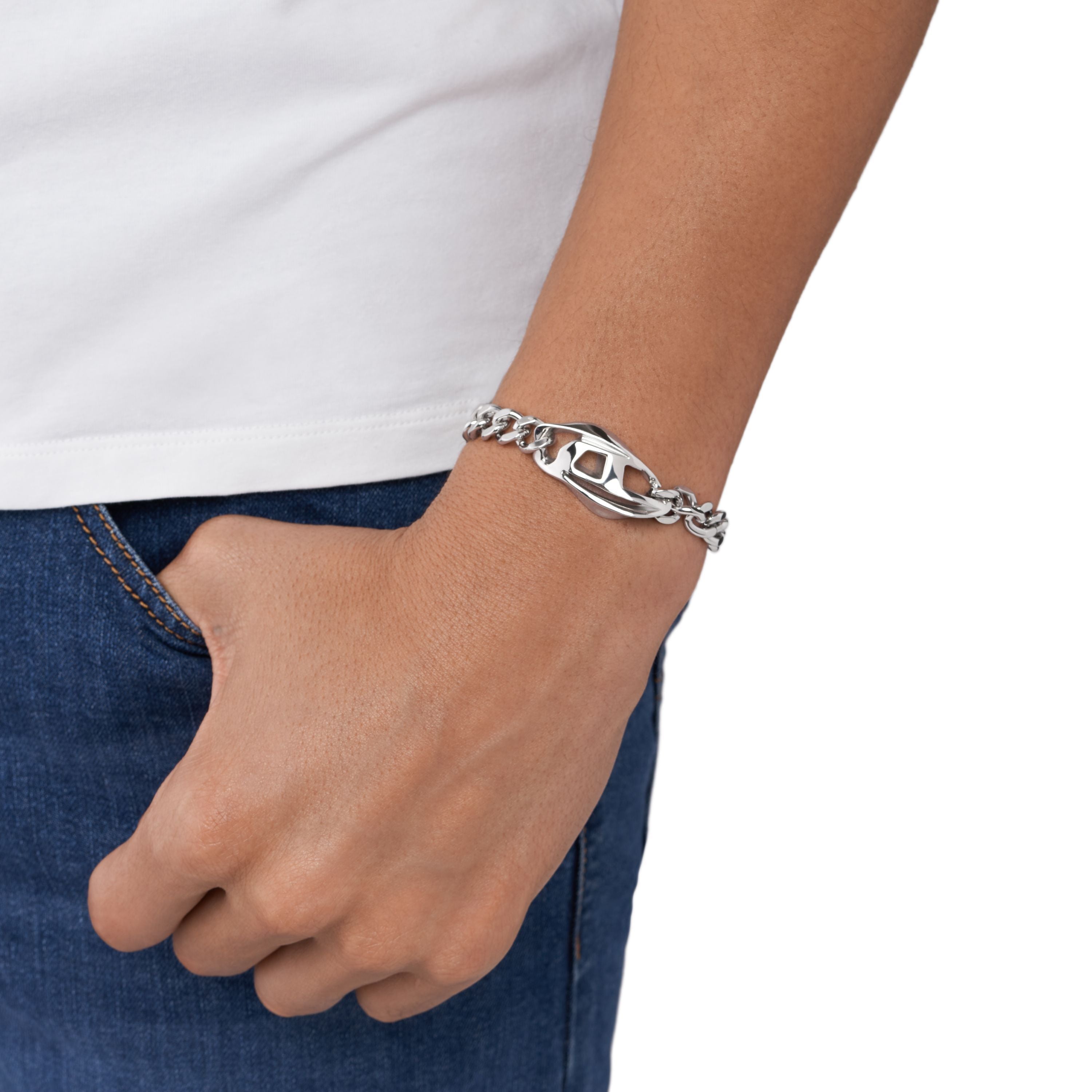 Diesel Steel Silver Bracelet DX1413040