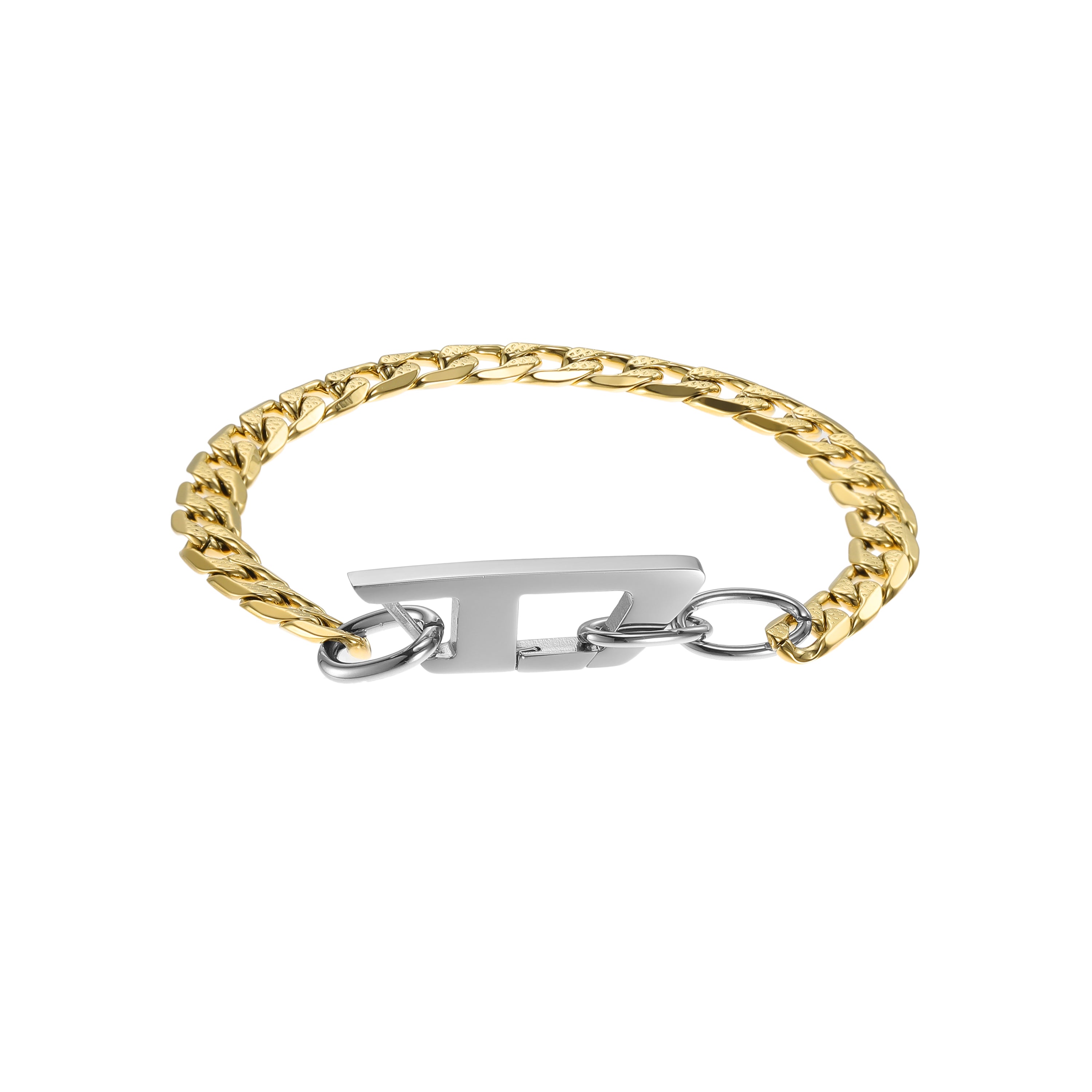 Diesel Steel Gold Bracelet DX1437931