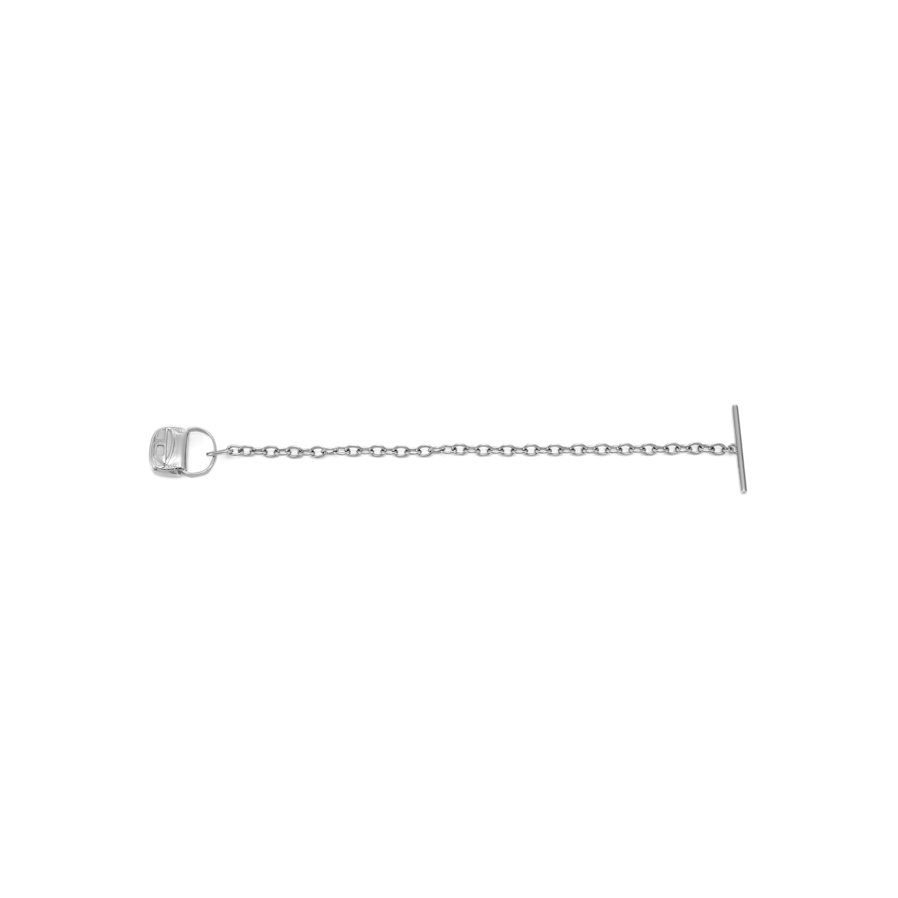 Diesel Steel Silver 1DR Bag Charm Bracelet DX1592040