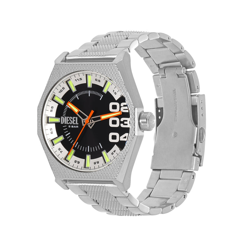 Diesel Scraper Silver Mens Watch DZ2172
